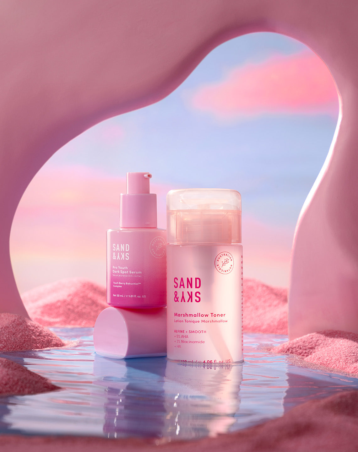 Exfoliate & Brighten Kit Lifestyle-Bild – Produkt in Anwendung