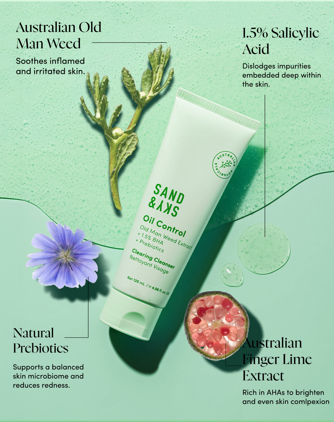 How to use Oil Control face wash - daily cleanser application for oily skin and acne