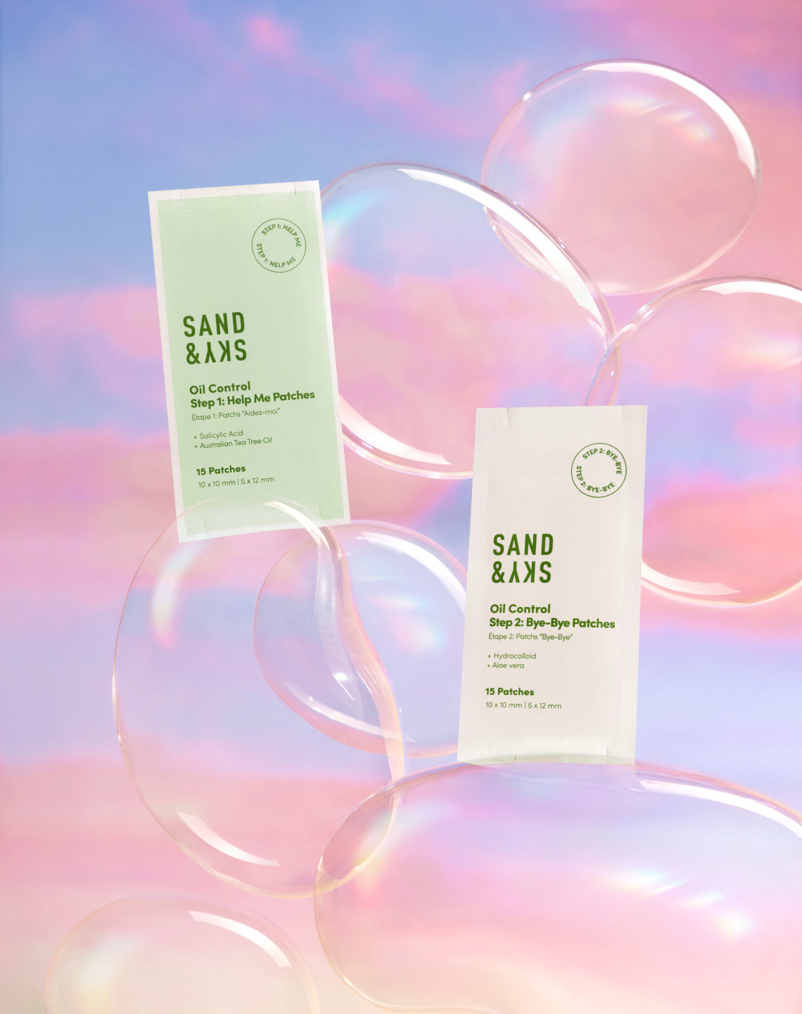 Sand and Sky INT Oil Control Dual Action Blemish Patches - hero product shot