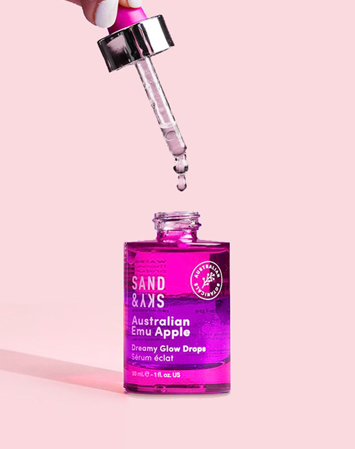 Sand & Sky Australian Glow Berries Dreamy Glow Drops hyaluronic acid serum with native antioxidants for hydration and brightening