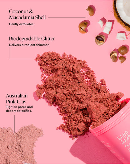 How to use Australian Pink Clay Smoothing Body Sand - application instructions