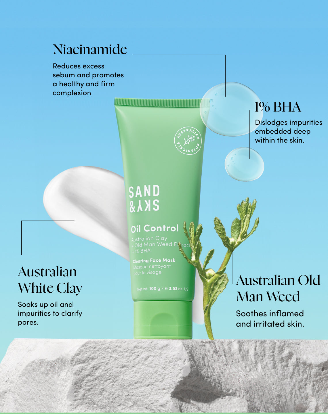 How to use Oil Control Clearing Face Mask - application instructions