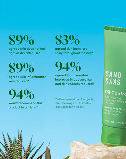 Oil Control Clearing Face Mask packaging - hero container