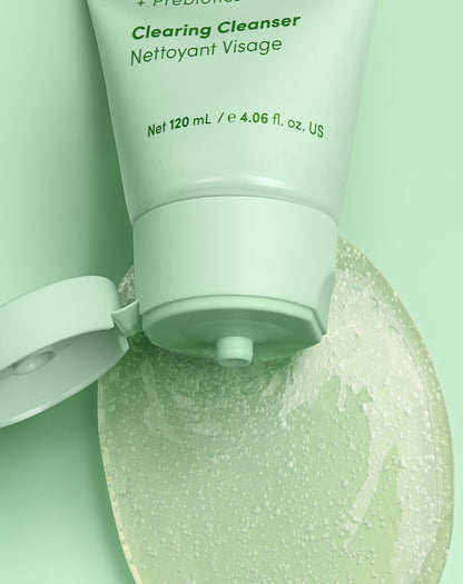 Oil Control Clearing Cleanser ingredients - salicylic acid BHA and AHA formula for large pores