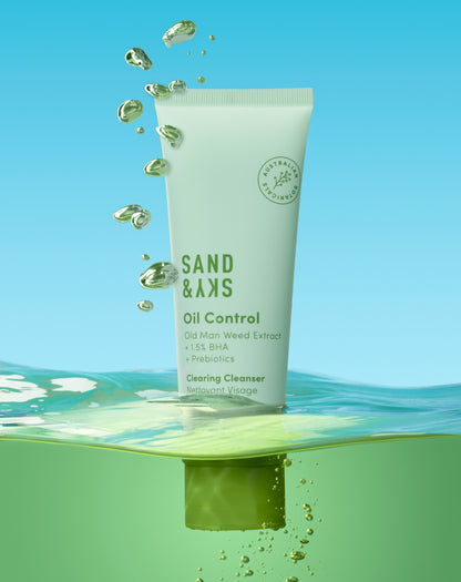 Best face wash for oily skin packaging - Australian Oil Control Clearing Cleanser 4.2oz bottle