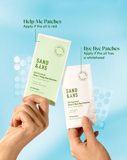 Oil Control Dual Action Blemish Patches lifestyle image - product in use