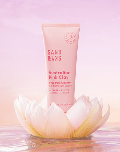 Australian Pink Clay Deep Pore Cleanser packaging - hero container