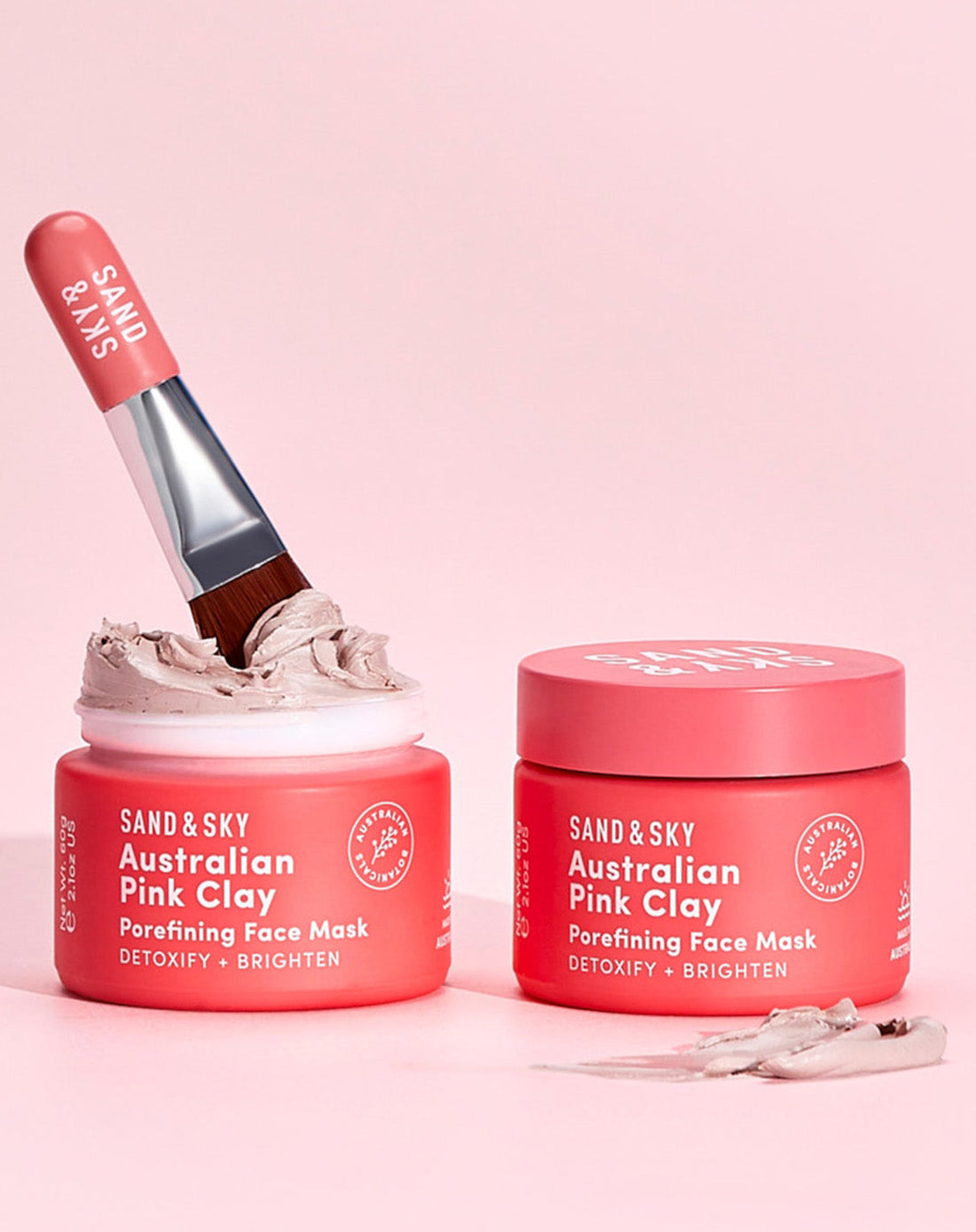 Australian Pink Clay Mask Besties Kit - front view of bundle by Sand &amp; Sky