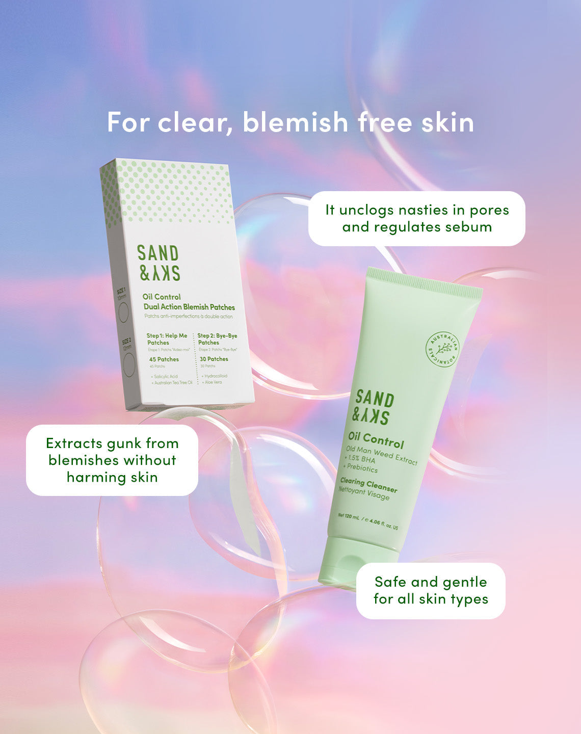 Inhaltsstoffe des Pimple Patrol Kits - Details zur Bundle-Formel