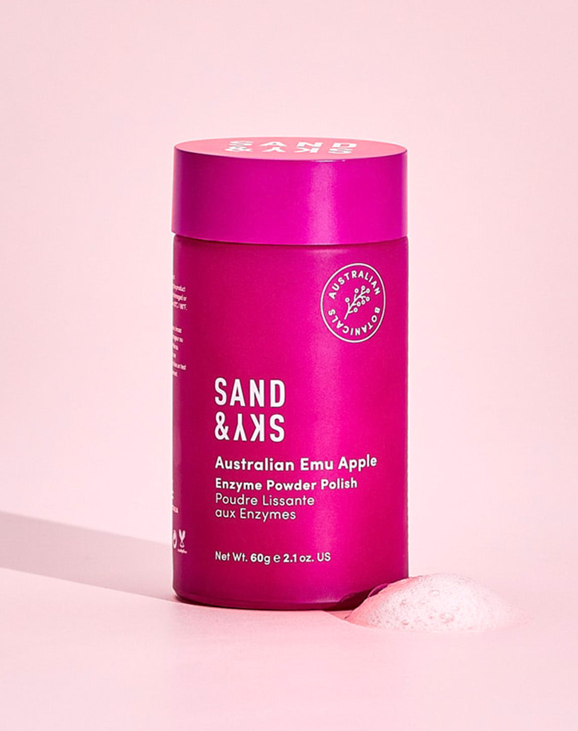 Australian Glow Berries Enzyme Powder Polish – Vorderansicht des Hero-Produkts von SandSky