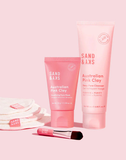 Australian Pink Clay Deep Pore Cleanser - how to use application guide