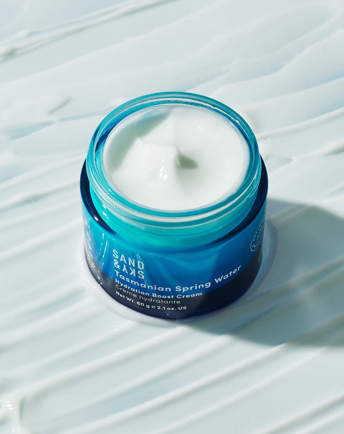 Tasmanian Spring Water AM/PM Moisturizer Kit texture and consistency closeup