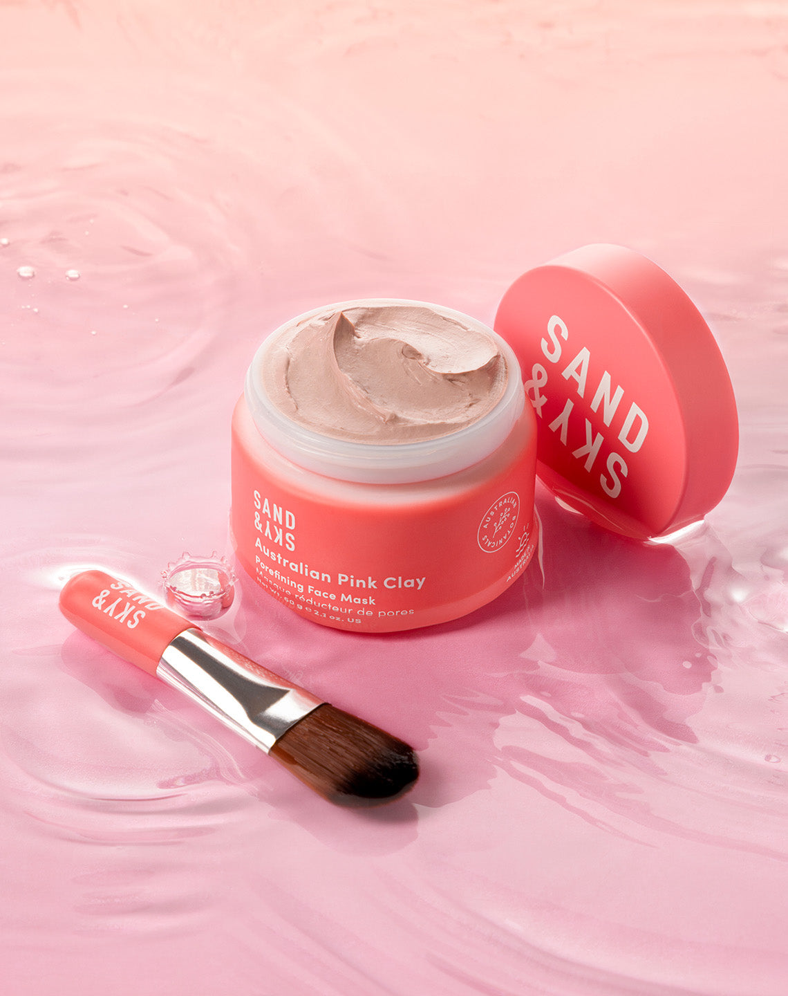 Australian Pink Clay Mask Besties Kit - product angle view